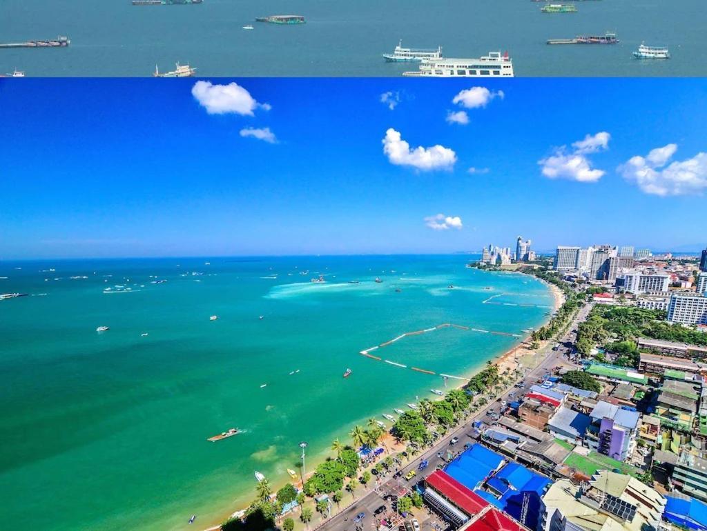 Sea View -High Floor 2 Bed Room Excellent Location Pattaya Exterior photo